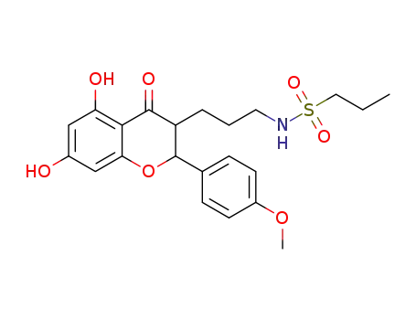 N-{3-[5,7-dihydroxy-2-(4-methoxyphenyl)-4-oxochroman-3-yl]propyl}propane-1-sulfonamide