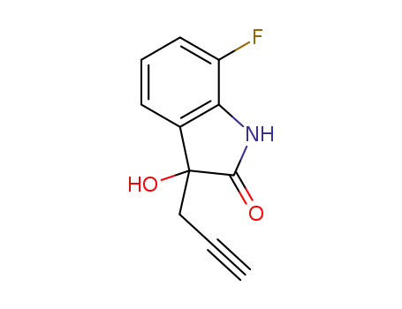 7-fluoro-3-hydroxy-3-(prop-2-yn-1-yl)indolin-2-one