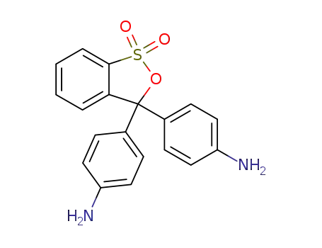 Benzenamine,4,4'-(1,1-dioxido-3H-2,1-benzoxathiol-3-ylidene)bis- (9CI)