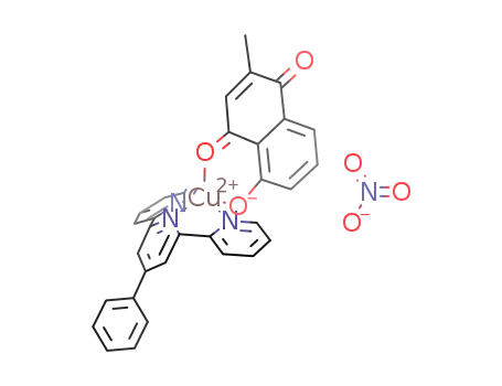 [Cu(4'‐phenyl‐2,2':6',2''‐terpyridine)(plum)]NO3