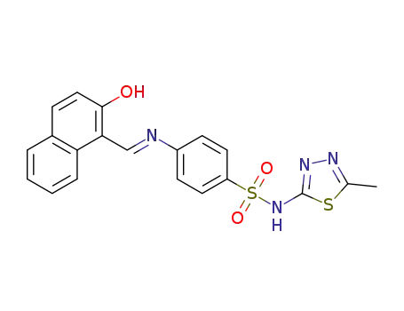 4-{(E)-[(2-hydroxynaphthalen-1-yl)methylidene]amino}-N-(5-methyl-1,3,4-thiadiazol-2-yl)benzenesulfonamide