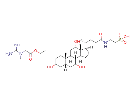 amino((2-ethoxy-2-oxoethyl)(methyl)amino)methaniminium 2-((R)-4-((3R,5S,7R,8R,9S,10S,12S,13R,14S,17R)-3,7,12-trihydroxy-10,13-dimethylhexadecahydro-1H-cyclopenta[a]phenanthren-17-yl)pentanamido)ethane-1-sulfonate