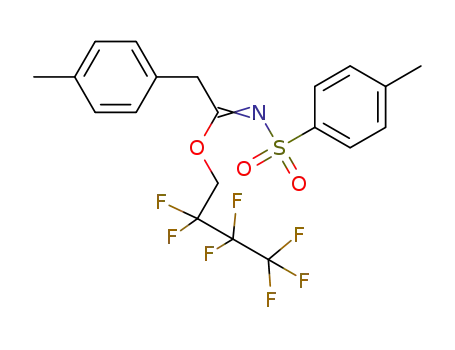 2,2,3,3,4,4,4-heptafluorobutyl 2-(p-tolyl)-N-tosylacetimidate