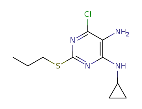 6-chloro-N4-cyclopropyl-2-(propylthio)pyrimidine-4,5-diamine