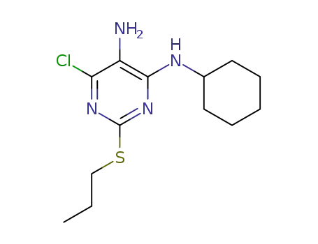 6-chloro-N4-cyclohexyl-2-(propylthio)pyrimidine-4,5-diamine