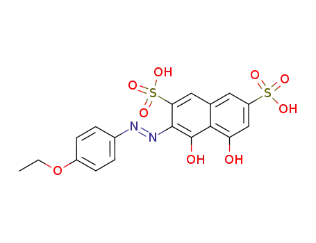 3-(4-ethoxy-phenylazo)-4,5-dihydroxy-naphthalene-2,7-disulfonic acid