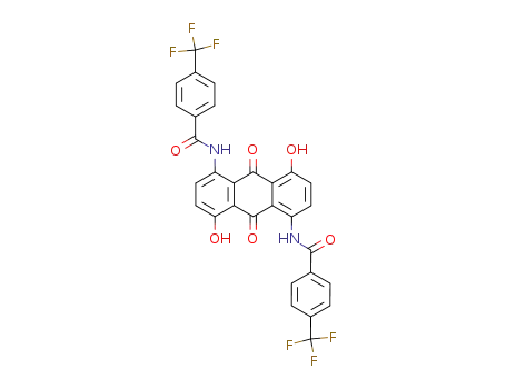 1,5-dihydroxy-4,8-bis-(4-trifluoromethyl-benzoylamino)-anthraquinone