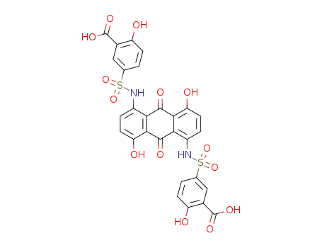 1,5-bis-(3-carboxy-4-hydroxy-benzenesulfonylamino)-4,8-dihydroxy-anthraquinone