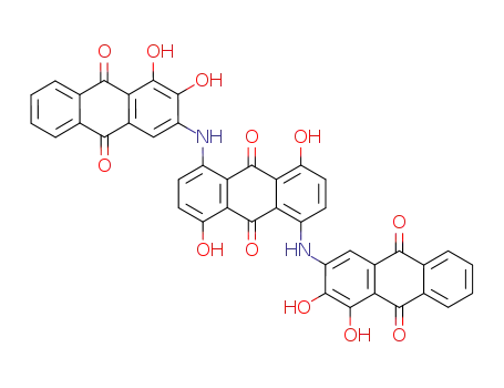 1,5-bis-(3,4-dihydroxy-9,10-dioxo-9,10-dihydro-[2]anthrylamino)-4,8-dihydroxy-anthraquinone