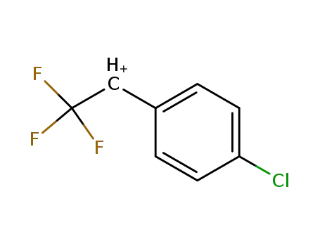 Molecular Structure of 128408-33-3 (Ethylium, 1-(4-chlorophenyl)-2,2,2-trifluoro-)