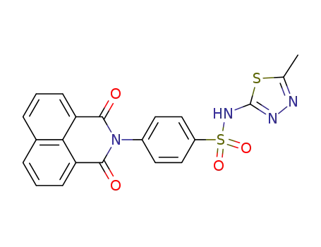 4-(1,3-dioxo-1H-benzo[de]isoquinolin-2(3H)-yl)-N-(5-methyl-1,3,4-thiadiazol-2-yl)benzenesulfonamide