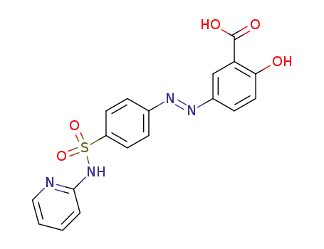 Molecular Structure of 599-79-1 (Salicylazosulfapyridine)