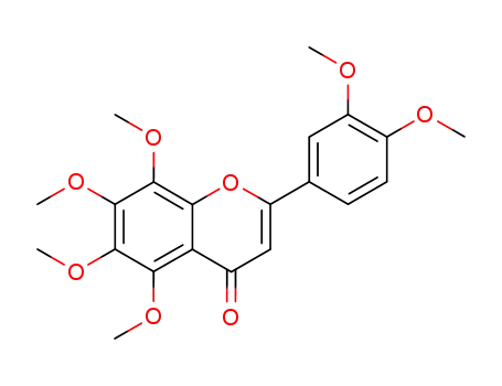Molecular Structure of 478-01-3 (4H-1-Benzopyran-4-one,2-(3,4-dimethoxyphenyl)-5,6,7,8-tetramethoxy-)