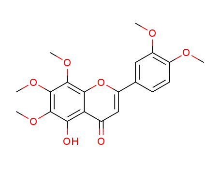 Molecular Structure of 2174-59-6 (5-DEMETHYLNOBILETIN)
