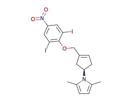 (R)-1-(3-((2,6-diiodo-4-nitrophenoxy)methyl)cyclopent-3-en-1-yl)-2,5-dimethyl-1H-pyrrole