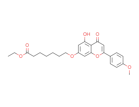 ethyl 7-((5-hydroxy-2-(4-methoxyphenyl)-4-oxo-4H-chromen-7-yl)oxy)heptanoate