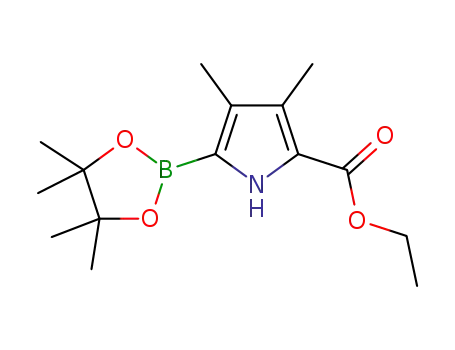 5-ethoxycarbonyl-3,4-dimethyl-2-(4,4,5,5-tetramethyl-1,3,2-dioxoborolan-2-yl)pyrrole