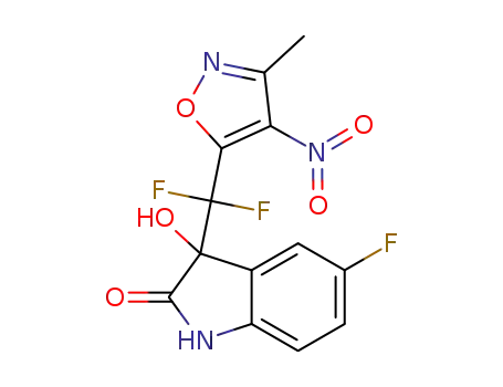 3-(difluoro(3-methyl-4-nitroisoxazol-5-yl)methyl)-5-fluoro-3-hydroxyindolin-2-one