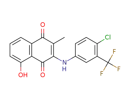 3-(4-chloro-3-trifluoromethyl-phenylamino)-5-hydroxy-2-methyl-[1,4]naphthoquinone
