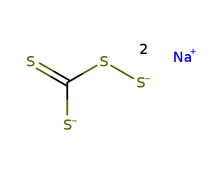 Molecular Structure of 7345-69-9 (disodium tetrathioperoxycarbonate)
