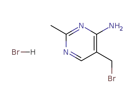 Molecular Structure of 2908-71-6 (4-Pyrimidinamine, 5-(bromomethyl)-2-methyl-, monohydrobromide)