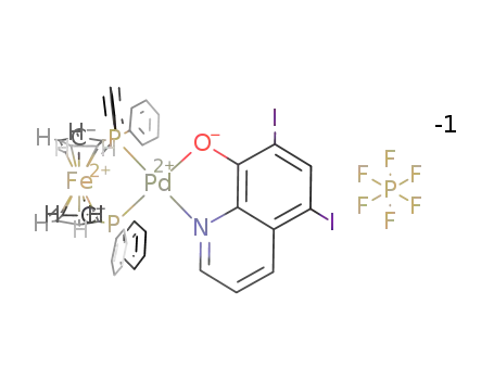[PdII(5,7-diiodo-8-quinolinolynate)(1,1’-bis(diphenylphosphino)ferrocene)](PF6)