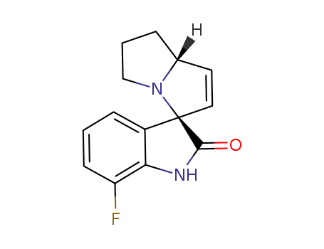 7-fluoro-5′,6′,7′,7a′-tetrahydrospiro[indole-3,3′-pyrrolizin]-2(1H)-one