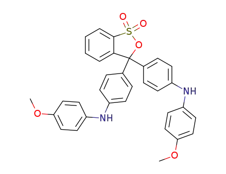 3,3-bis-(4-p-anisidino-phenyl)-3H-benz[c][1,2]oxathiol-1,1-dioxide