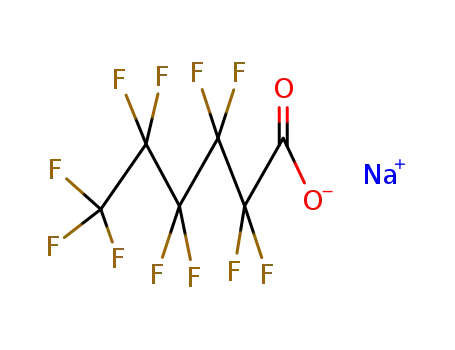 Molecular Structure of 2923-26-4 (SODIUM PERFLUOROHEXANOATE)