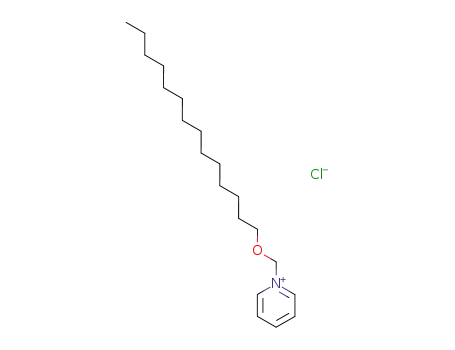 Molecular Structure of 52043-72-8 (Pyridinium, 1-[(tetradecyloxy)methyl]-, chloride)