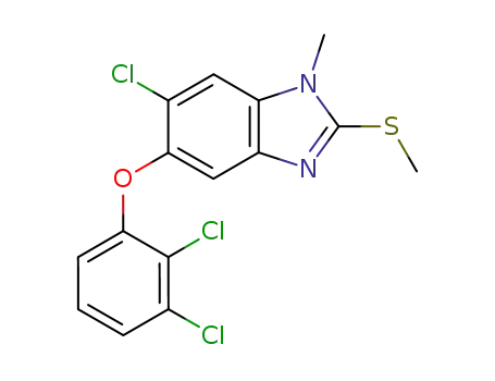 6-chloro-5-(2,3-dichlorophenoxy)-1-methyl-2-methylthio-1H-benzimidazole