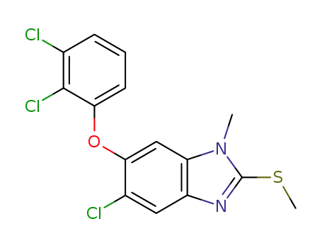 5-chloro-6-(2,3-dichlorophenoxy)-1-methyl-2-methylthio-1H-benzimidazole