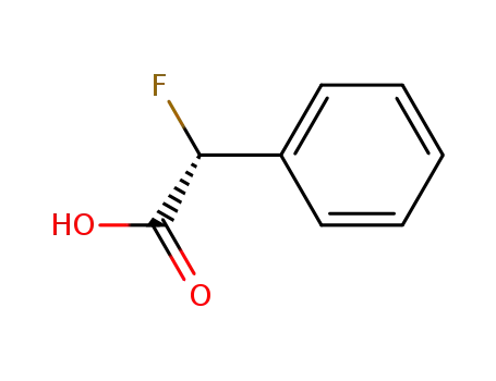 Molecular Structure of 63818-94-0 (Benzeneacetic acid, a-fluoro-, (R)-)