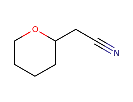 Molecular Structure of 75394-84-2 (2-(TETRAHYDRO-2H-PYRAN-2-YL)ACETONITRILE)