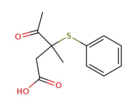 3-methyl-4-oxo-3-(phenylthio)pentanoic acid