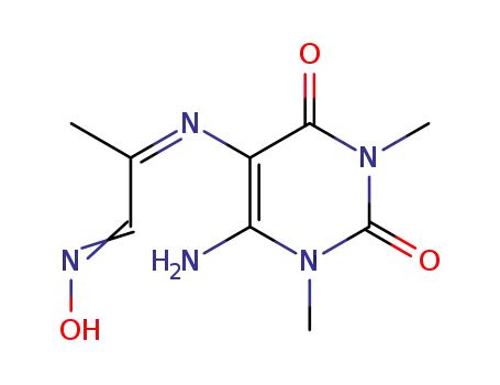 6-amino-5-(2-methyloximinoethylideneamino)-1,3-dimethyluracil