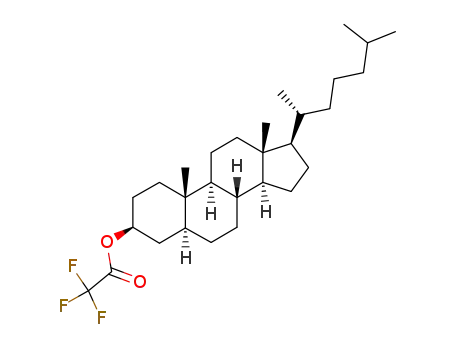 Molecular Structure of 2839-20-5 (5α-Cholestan-3β-ol trifluoroacetate)