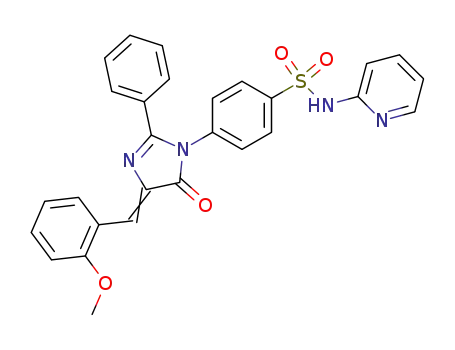 4-{4-[1-(2-Methoxy-phenyl)-meth-(Z)-ylidene]-5-oxo-2-phenyl-4,5-dihydro-imidazol-1-yl}-N-pyridin-2-yl-benzenesulfonamide
