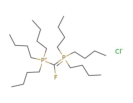 Tributyl-[fluoro-(tributyl-λ5-phosphanylidene)-methyl]-phosphonium; chloride