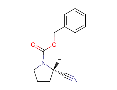 Molecular Structure of 63808-36-6 ((S)-1-N-CBZ-2-CYANO-PYRROLIDINE)