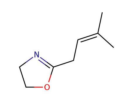 Molecular Structure of 87703-36-4 (Oxazole, 4,5-dihydro-2-(3-methyl-2-butenyl)-)
