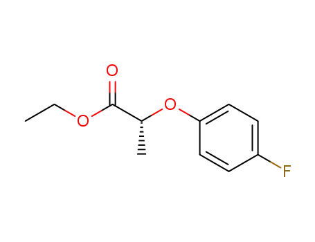 Molecular Structure of 103196-99-2 (Propanoic acid, 2-(4-fluorophenoxy)-, ethyl ester, (R)-)