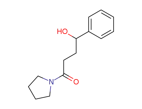 Molecular Structure of 99802-88-7 (Pyrrolidine, 1-(4-hydroxy-1-oxo-4-phenylbutyl)-)