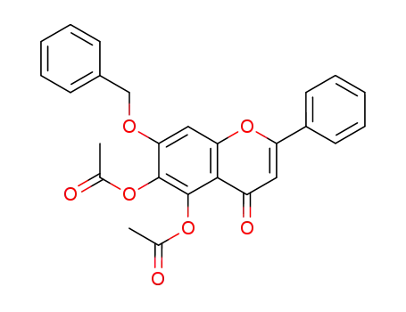 7-(benzyloxy)-4-oxo-2-phenyl-4H-1-benzopyran-5,6-diyl diacetate