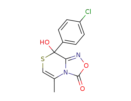 8-(4-chlorophenyl)-8-hydroxy-5-methyl-8H-<1,4>thiazino<3,4-c><1,2,4>oxadiazol-3-one
