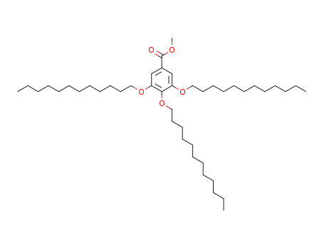Molecular Structure of 123126-39-6 (Benzoic acid, 3,4,5-tris(dodecyloxy)-, methyl ester)