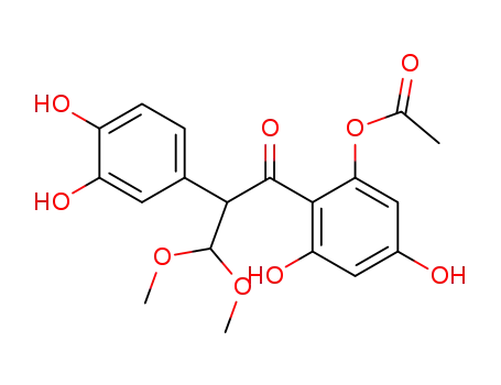 Acetic acid 2-[2-(3,4-dihydroxy-phenyl)-3,3-dimethoxy-propionyl]-3,5-dihydroxy-phenyl ester