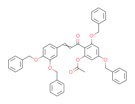 Acetic acid 3,5-bis-benzyloxy-2-[(E)-3-(3,4-bis-benzyloxy-phenyl)-acryloyl]-phenyl ester