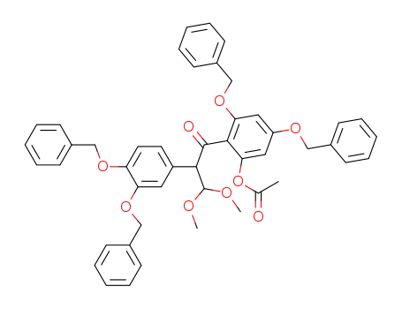 Acetic acid 3,5-bis-benzyloxy-2-[2-(3,4-bis-benzyloxy-phenyl)-3,3-dimethoxy-propionyl]-phenyl ester
