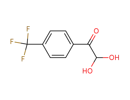 Molecular Structure of 101906-05-2 (4-(TRIFLUOROMETHYL)PHENYLGLYOXAL HYDRATE)